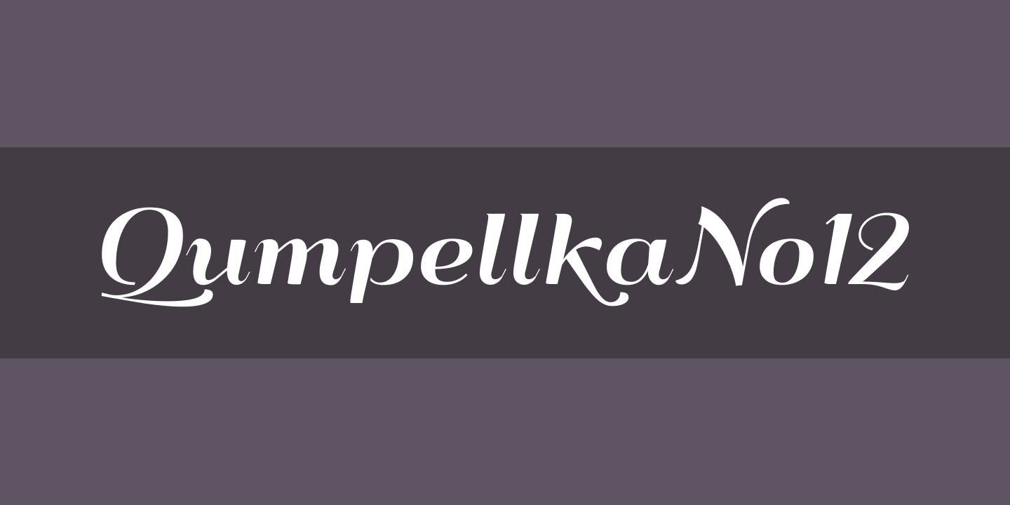 QumpellkaNo12 Font preview